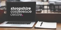 Shropshire Conference Centre Logo Laptop